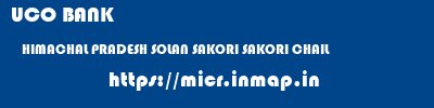 UCO BANK  HIMACHAL PRADESH SOLAN SAKORI SAKORI CHAIL  micr code